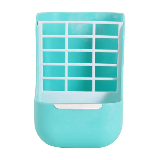 Mangeoire et râtelier à foin 2-en-1 pour rongeurs