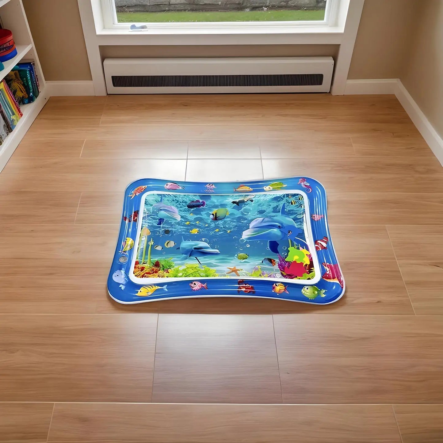 Comfort Cooling Water Mat for Cats Interactive Sensory Play Mat with Thickened Leak Proof Sensor Tech Inflatable Baby Water mat